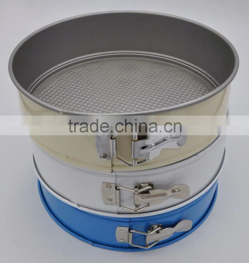 Carbon Steel Springform Cake Pans with Non-stick Coating