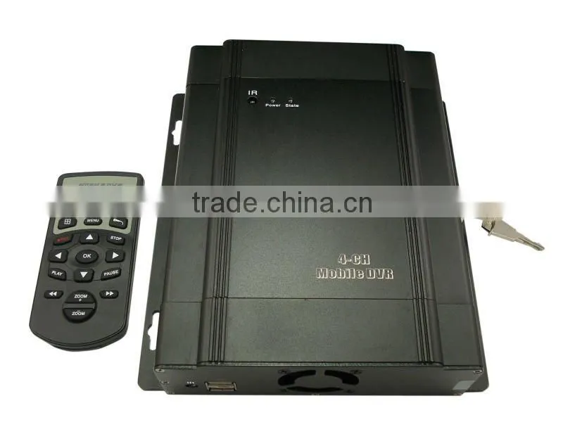 4-CH Hard Disk Vehicle DVR with Built-in 3G and Wifi Module