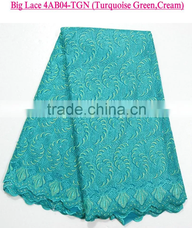 Best quality swiss lace Big heavy african voile lace for family party dress