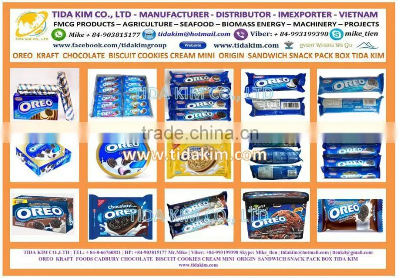 OREO BISCUIT TIDA KIM - OEM PRODUCTION - VIETNAM EXPORTER -MAIN DISTRIBUTOR INDO THAI