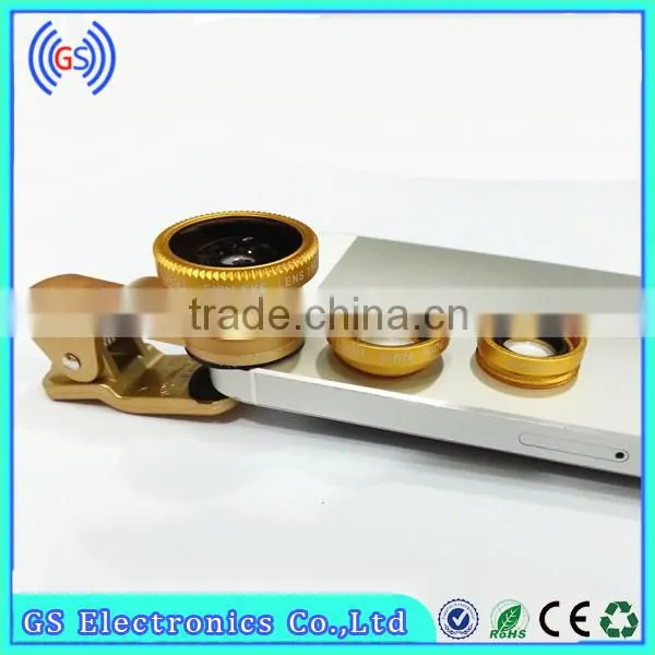 Universal 3 in 1 For Iphone Camera Lens Mobile Phone Fisheye Macro Wide Angle Camera Lens