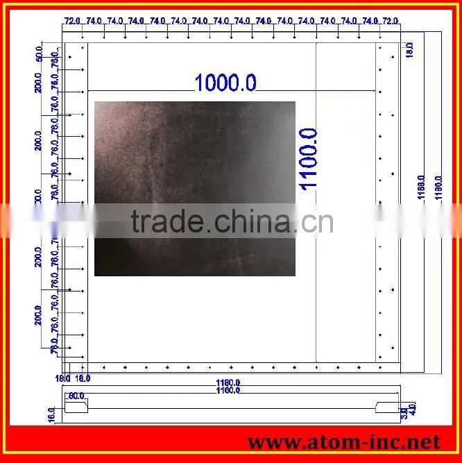 Hard chrome finished mould for sheet foaming