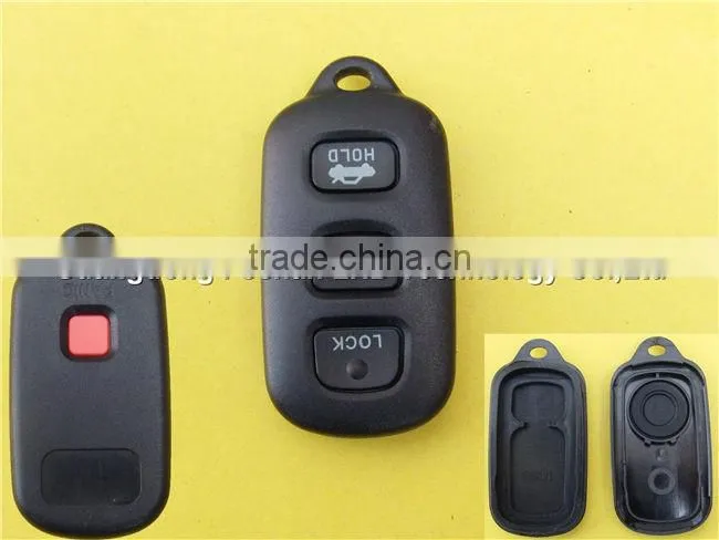 New replacement keyless entry remote shell case key fob for Toyota key blank wholesale 4 buttons