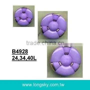 (#B6052/21mm) 2 pieces fashion show black ladies garment combination shank cloth button