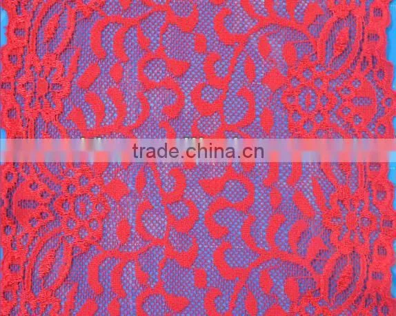 2013 Hot Selling Design Of Nylon Spandex Trim Lace Fabric For Underwear