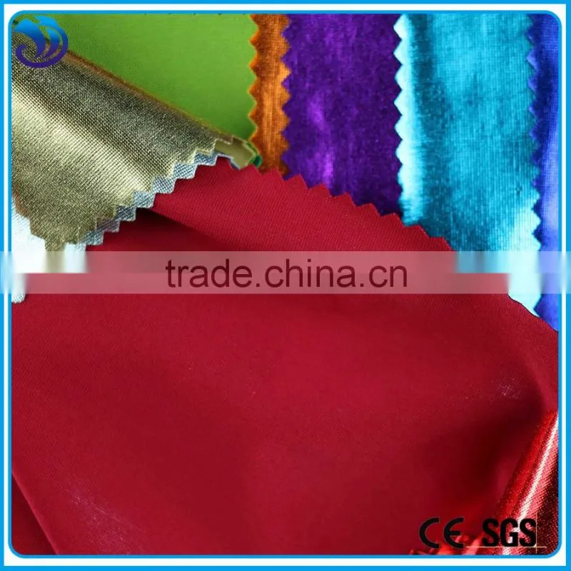 polyester spandex colourful knitting fabric for decoration