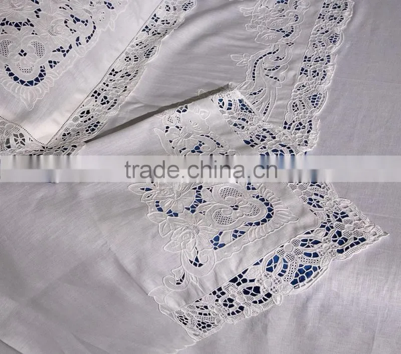 hand embroidery bedding set