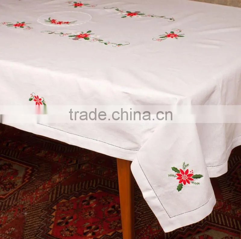 hand embroidery table cloth