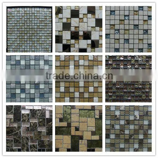 white mosaic tile