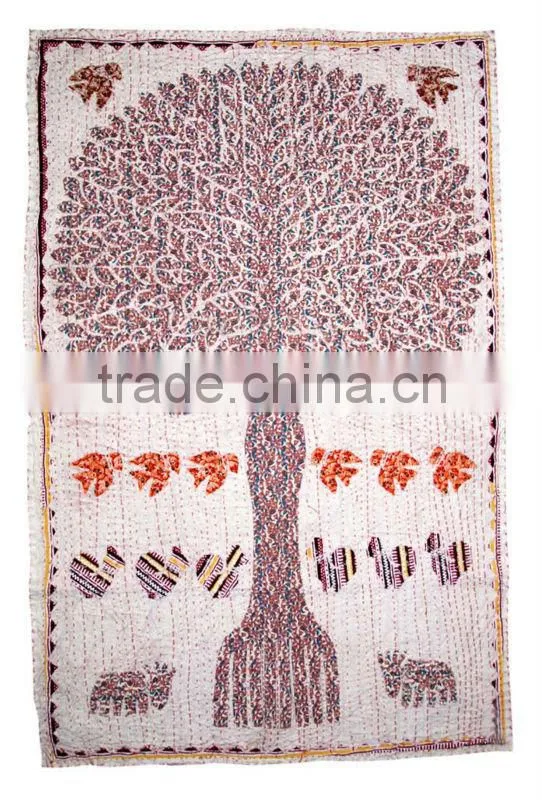 Indian Hand Embroidered Cotton Tapestries Wall Hanging tapestry / wall hanging