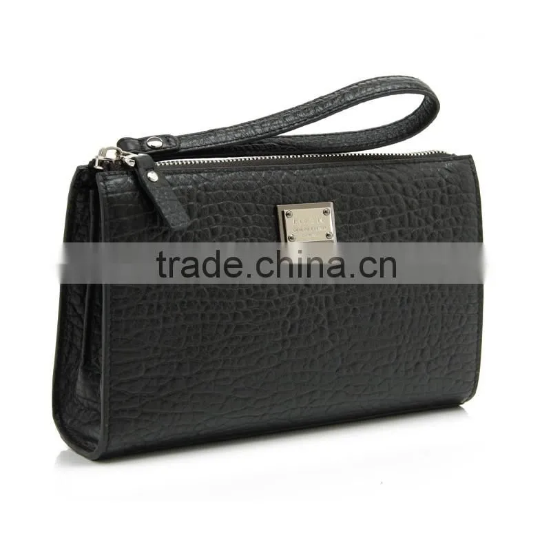 CSQJB152-0012015 Exquisite Workmanship Men's Wrist Strap Cowhide Leather Fashion Clutch Bag