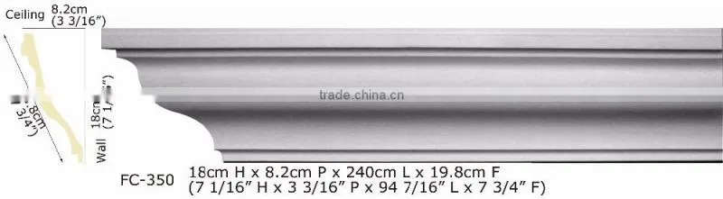 High Quality Good price beautiful Polyurethane Cornice Moulding