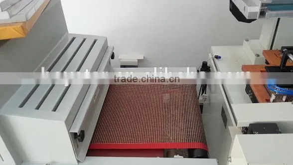Full automatic plastic ruler screen printing machine with UV dryer