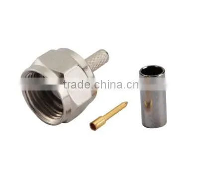 Crimp F connector