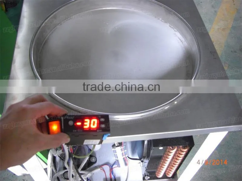 GL-F400 single flat pan fried ice cream machine