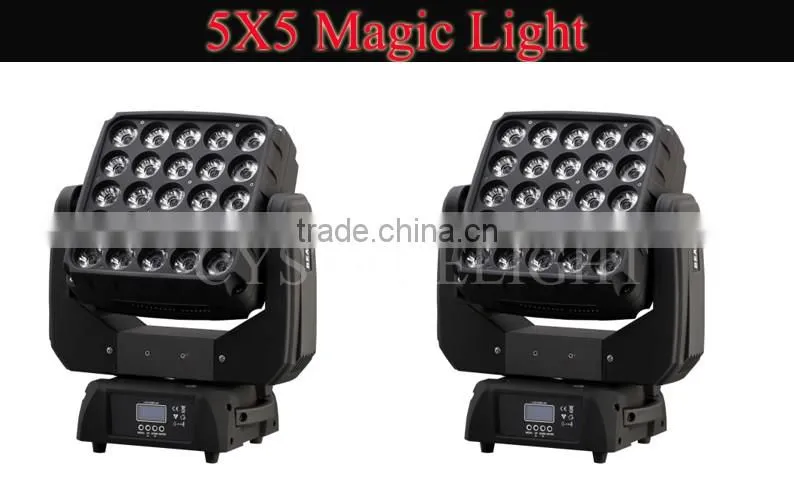 25x15W Matrix Light Beam Moving Head Light 5x5 Led Matrix