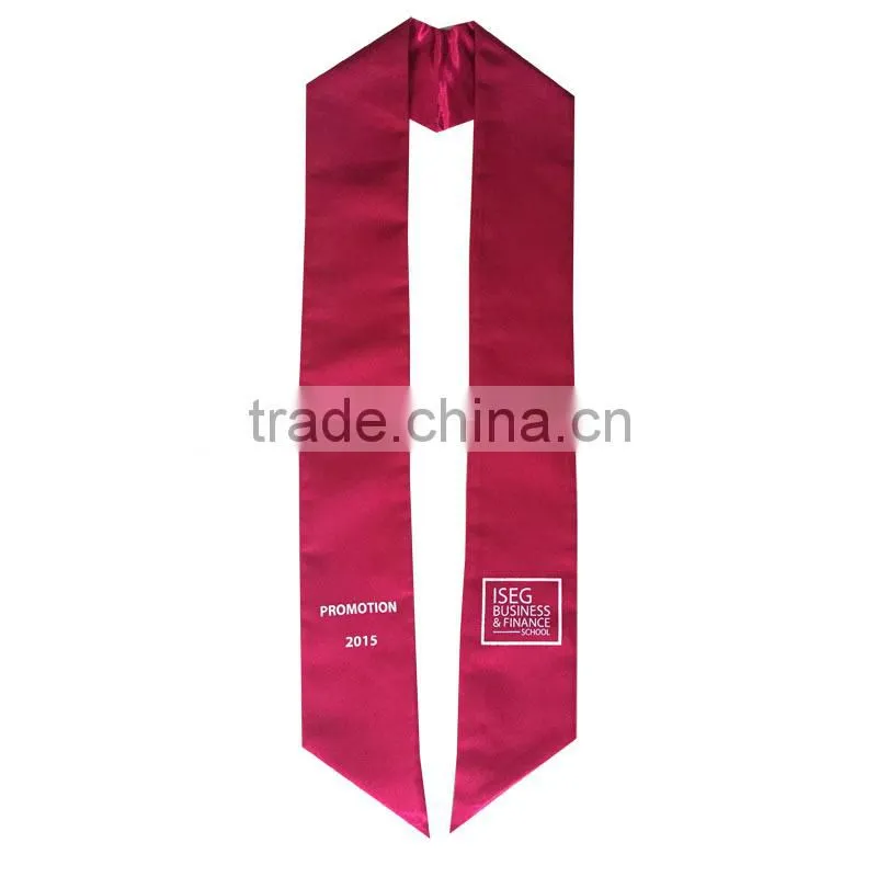 Printed Red Graduation Stole