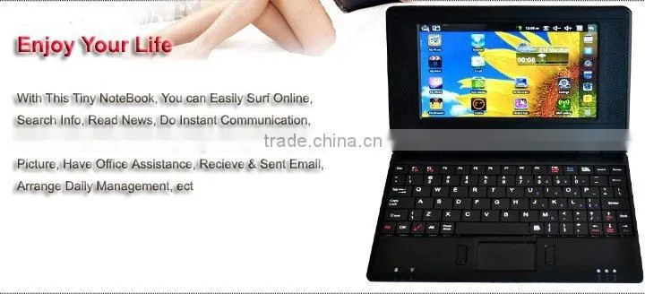 7inch Mini gift Laptop with Android 4.2 512MB/4GB with Wifi webcam haier laptop