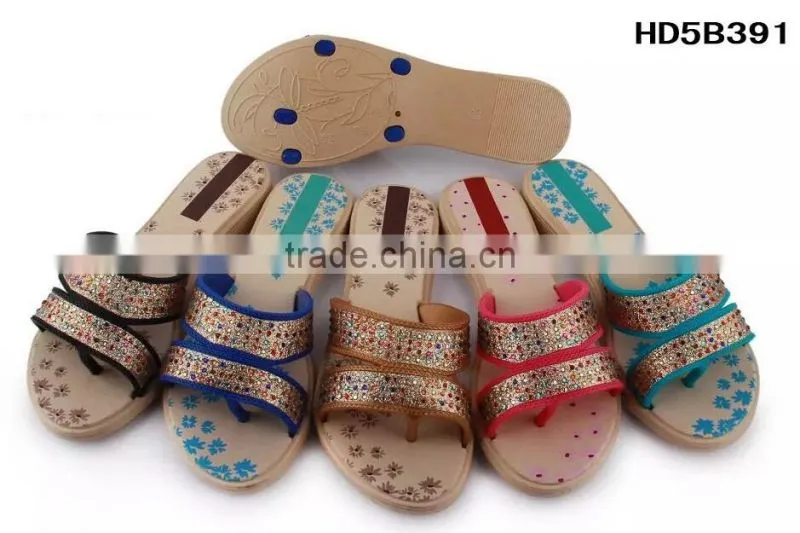 Summer Season and New Style women fashion outdoor flat comfatable slipper for women 2016
