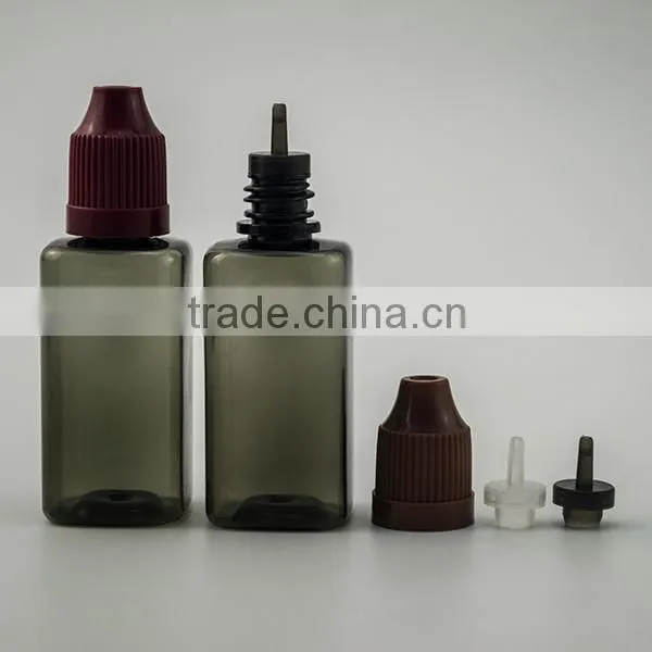 factory price plastic pet e cig oil bottle 30ml PET e liquid dropper bottle