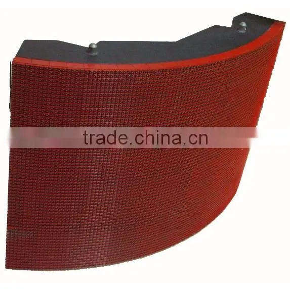 Outdoor Arc wall mount commercial advertising large led screen display with system
