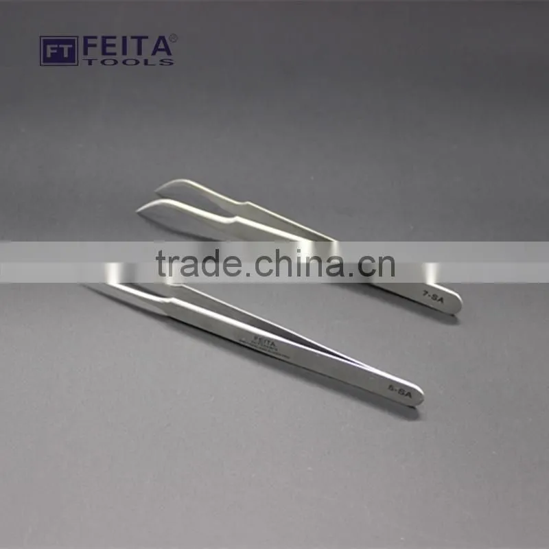 mobile phone repairing widely use ESD Stainless Steel vetus tweezers dongguan supplier