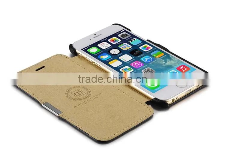 Ultrathin litchi pattern leather case for iphone6