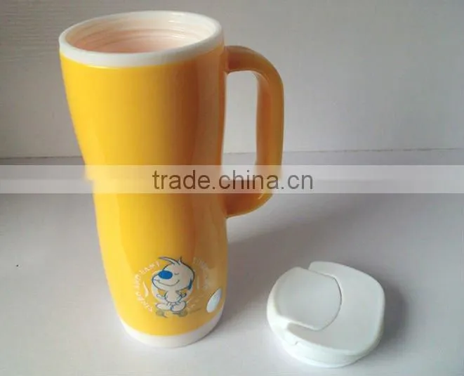 New 500ml Double wall PlasticTravel mug