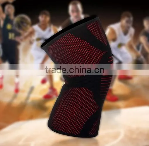 Silica GEL Running Basketball Sports Knee Brace Guard Support Kneepad Sleeve