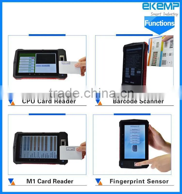 Rugged Handheld Biometric Tablet PC Terminal