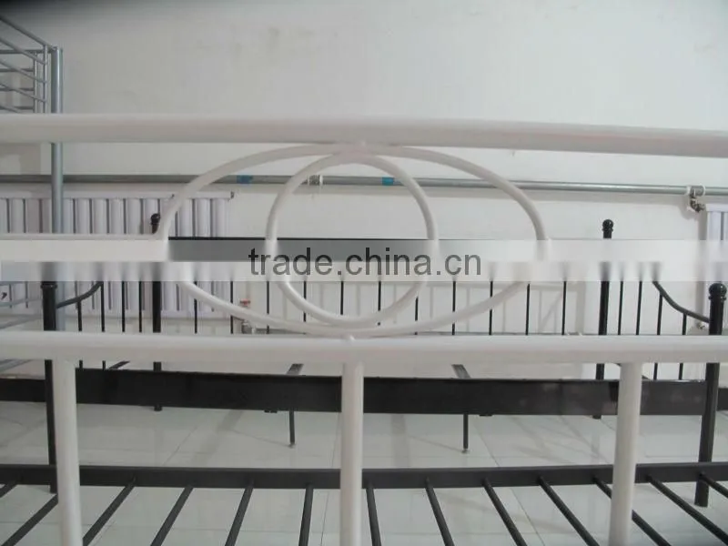 the bedroom metal bed