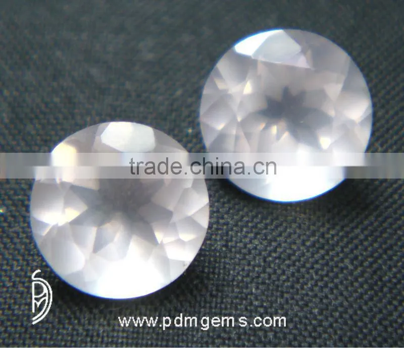 Rose Quartz Round Cut Lot For Ring From Wholesaler