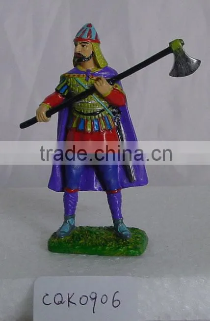Metal Painting Knight Armor, Colored Soldier Figurines, Painted Warrior