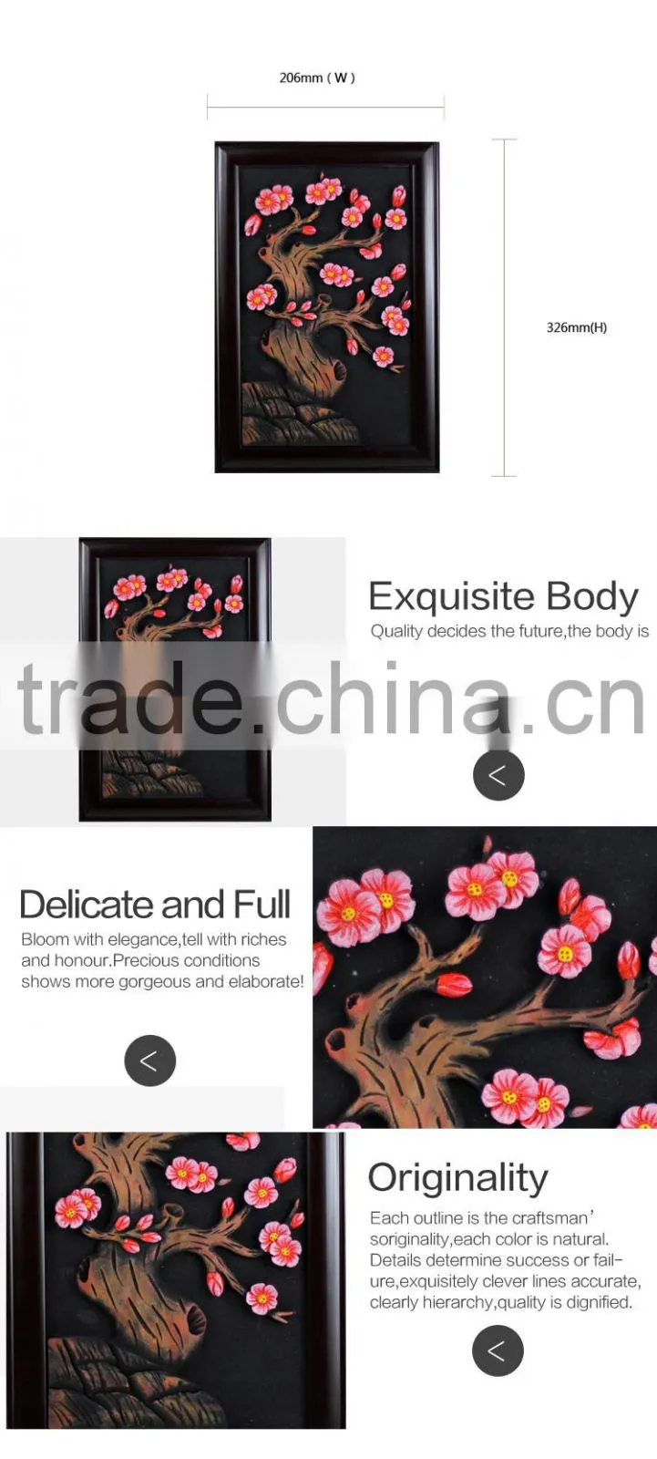 Factory direct supplies Chinese wintersweet wall artwork painting