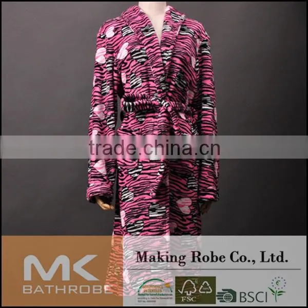 Girls Printed Coral Fleece Nightdress