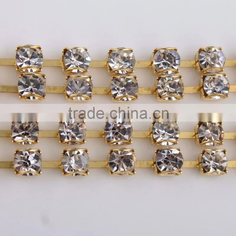 2016 Fashion Jeweled Ornaments Rhinestone Cup Chain for Shoes