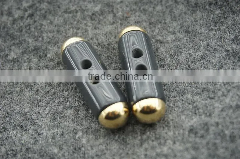chinese wenzhou button factory direct resion plus metal 2-holes toggle button for clothing