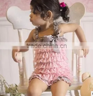 baby petti ruffler romper multicolor romper cheap lace romper