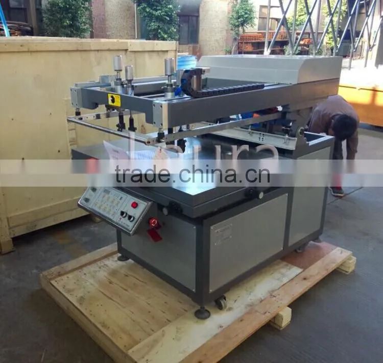 60*90CM round flat vacuum silk screen printing machine for for printing flat surface products/packing material