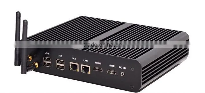 Intel X86 I7 4560U fanless IPC industrial embedded cheap computer dual HD display