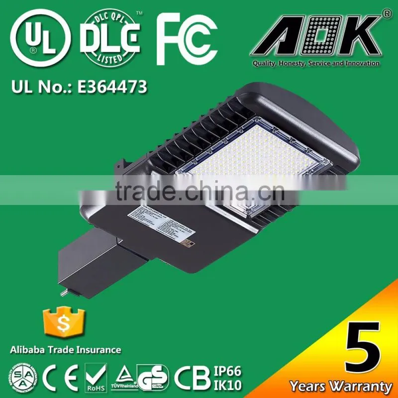 UL DLC 347-480Vac 1000w Replacement LED Shoebox Area Parking Lot Light