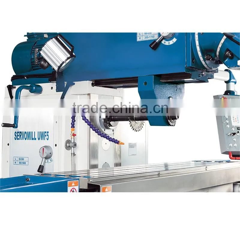 Universal Milling Machine UWF 5 Rigid Knee-and-Column Milling Machine with servo drive feed and universal swivel head