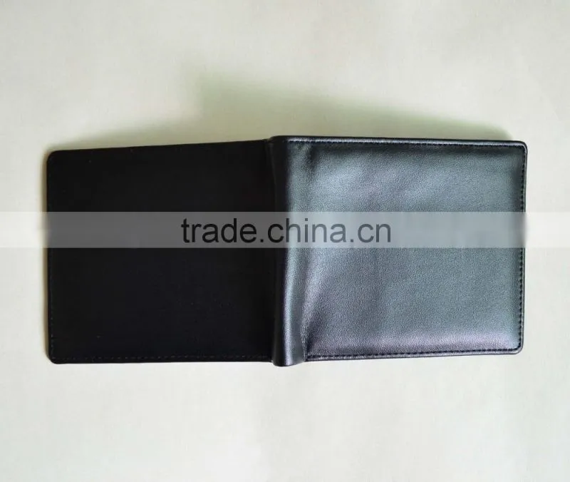 RFID Blocking Leather Bifold Wallet for Men Black