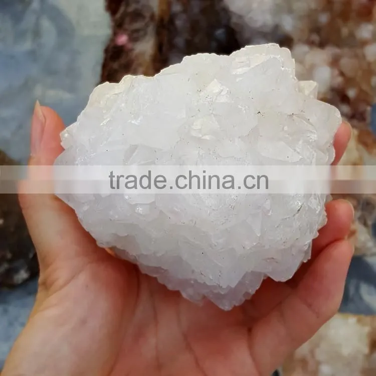 White Quartz Crystal Cluster Clear Crystal Quartz Geode for Wholesale