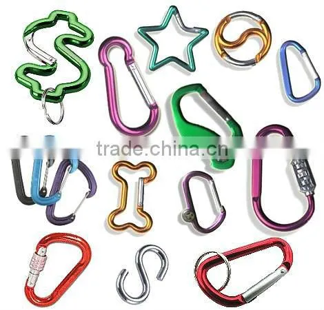 Small Steel Spring Snap Hooks