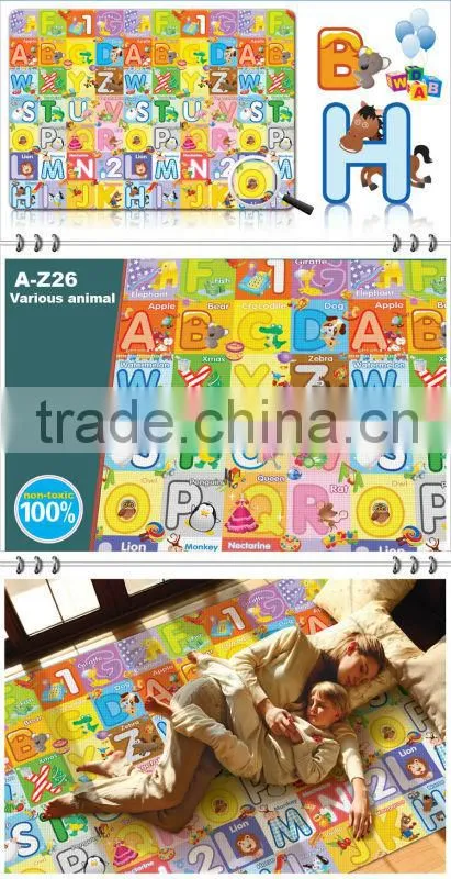 2 sides printing cheap crawl waterproof baby play mat
