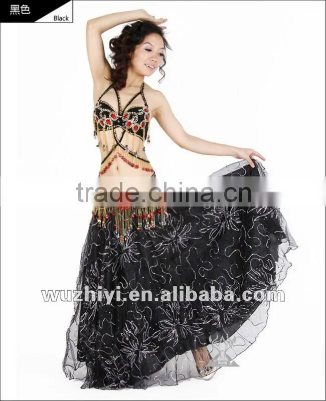 Wholesale cheap belly dancewear belly dance clothing,belly dance gypsy skirt (QC0328)