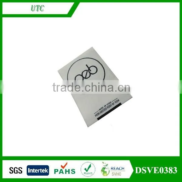 Eco-Friendly Feature and weaving and ultrasonic Technics Woven Label