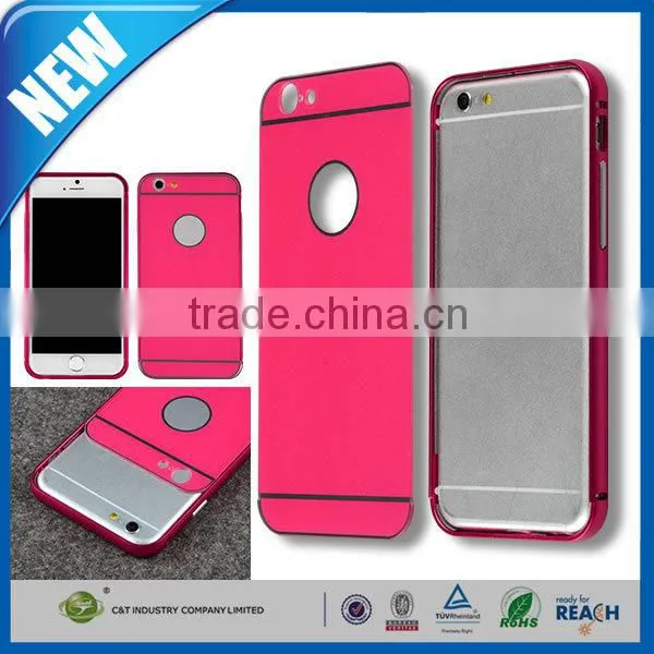 C&T Luxury Ultra Thin Aluminum Metal Frame Back Cover Case for Xiaomi Mi4 M4