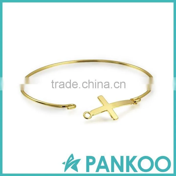 Cross Stackable Bangle Bracelet 925 Sterling